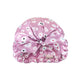 Only Curls Satin Sleep Turban - Dusty Pink Daisy