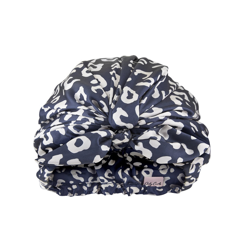Satin Sleep Turban Leopard