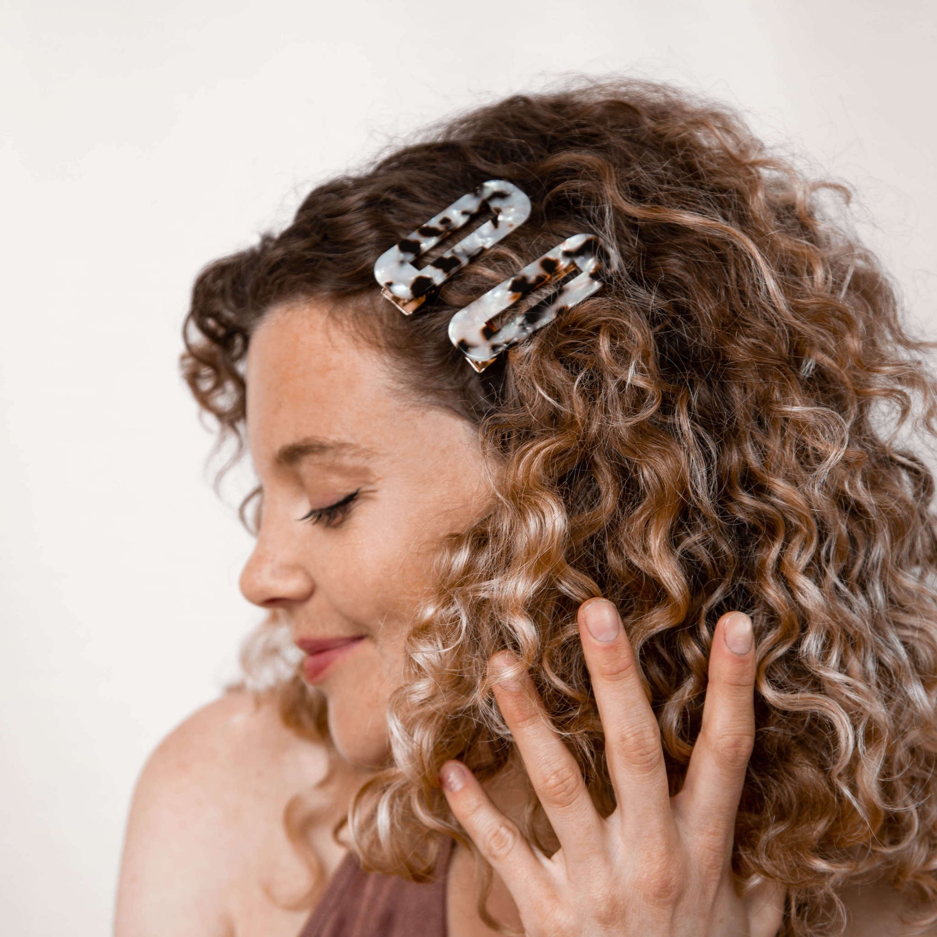 Crocodile Hair Clips Speckle