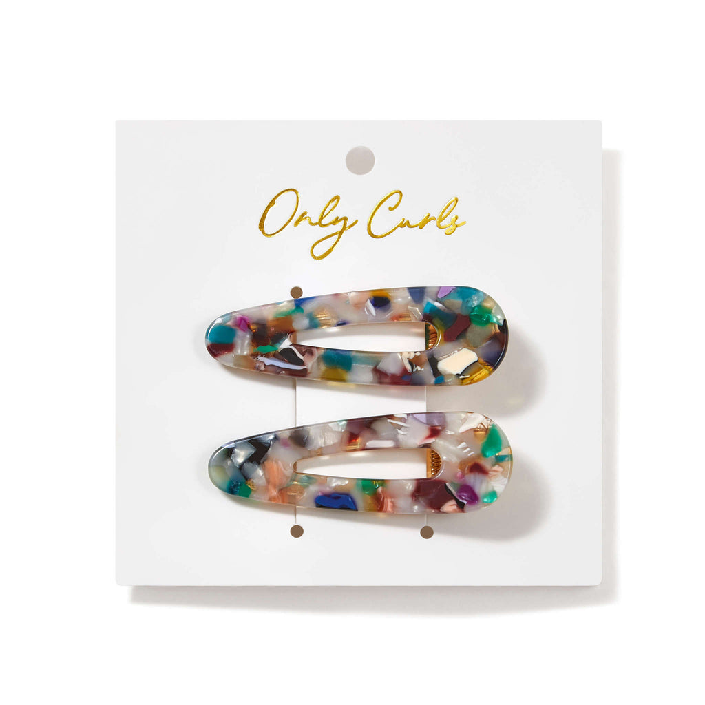 Only Curls Colour Confetti Crocodile Hair Clips - Only Curls