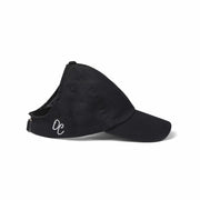 Only Curls Satin Lined Baseball Hat (with open back) - Jet Black