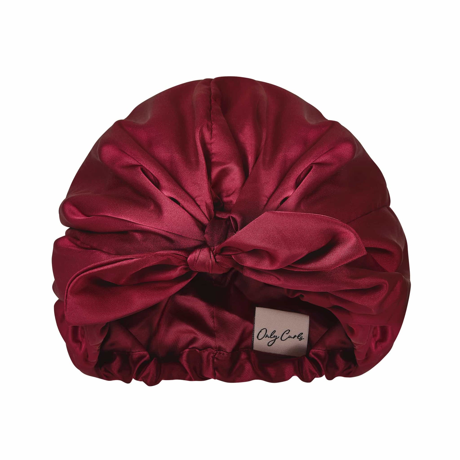 Satin Sleep Turban Rouge