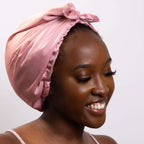 Only Curls Satin Sleep Turban - Dusty Rose - Only Curls
