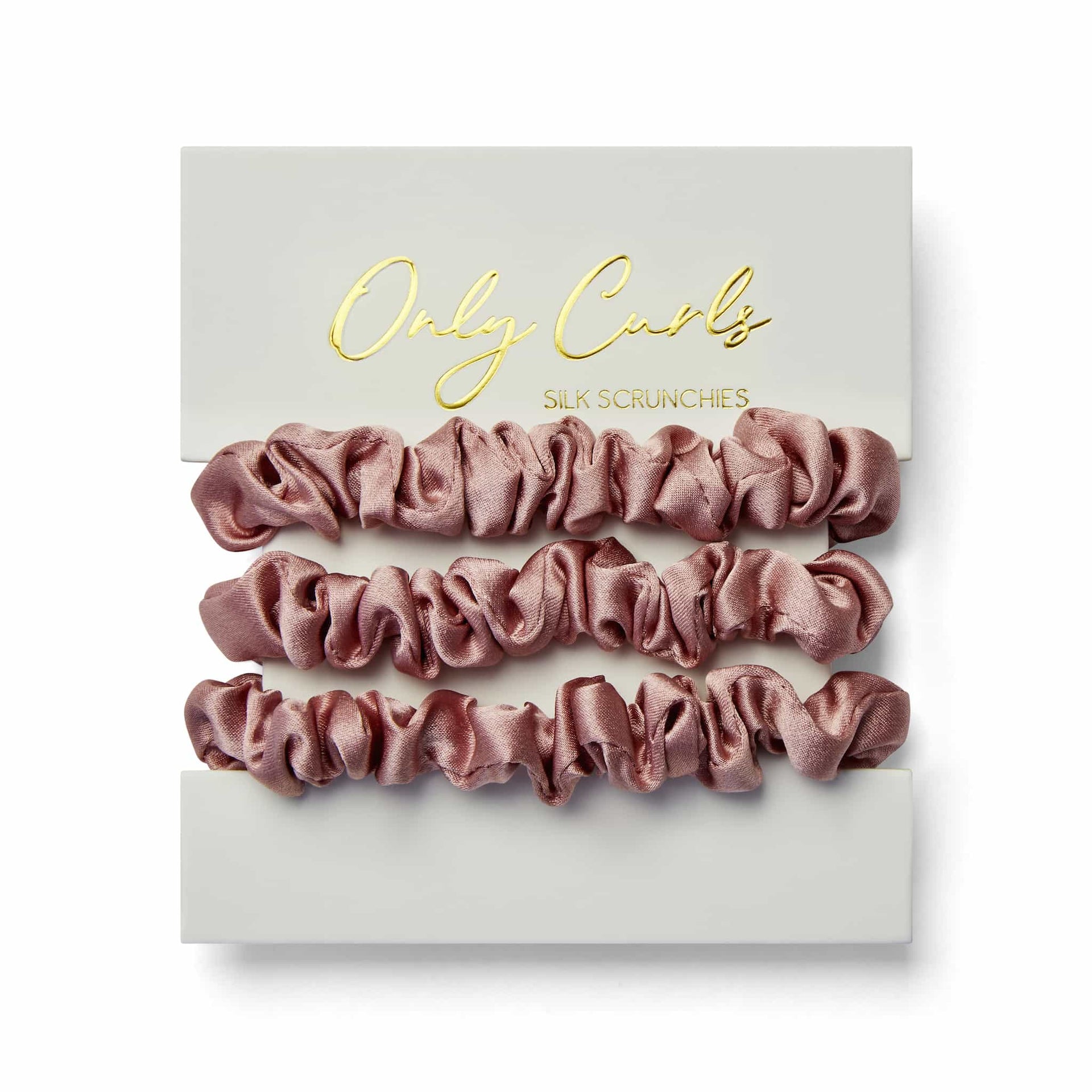 Silk Scrunchies Dusty Pink Mini