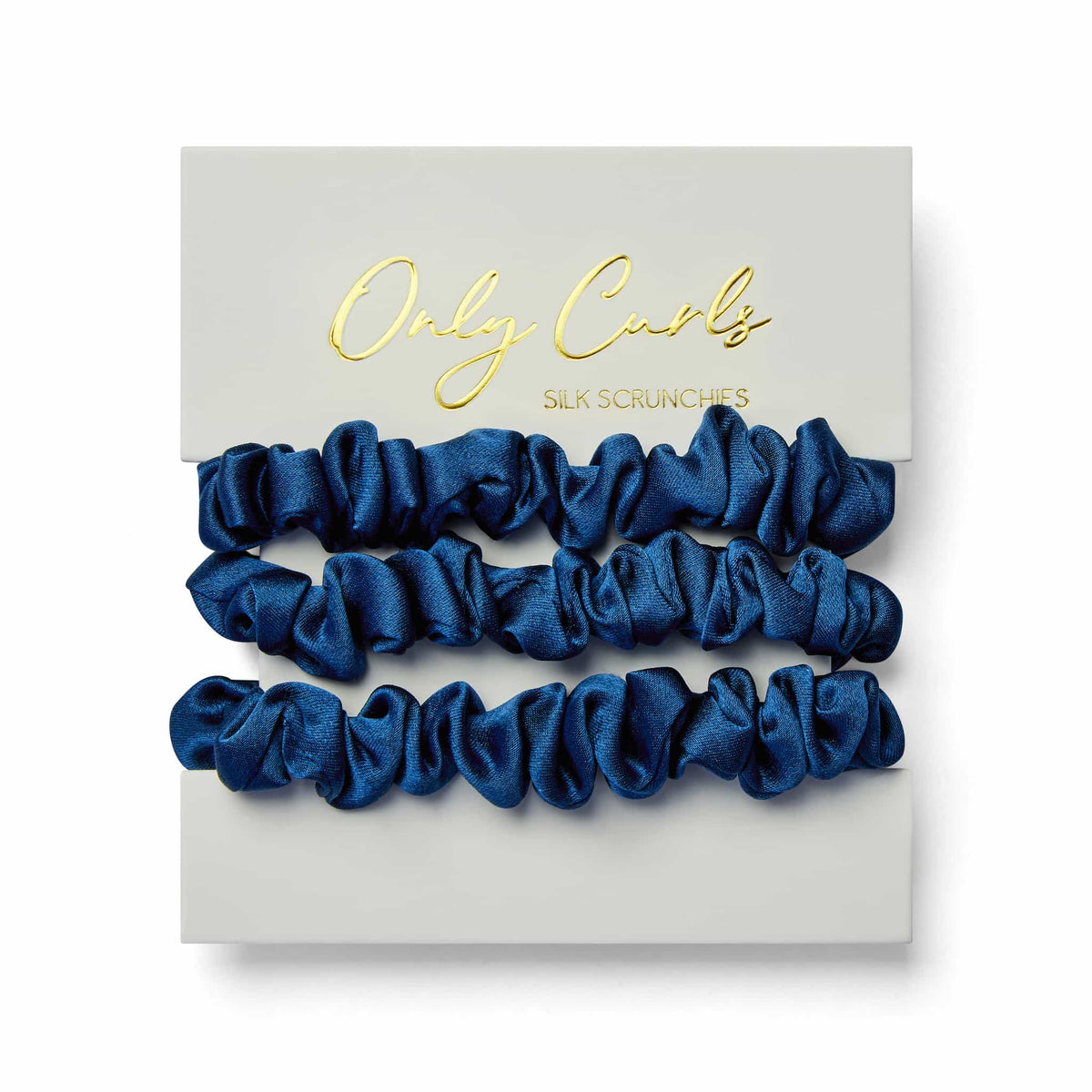 Only Curls Silk Scrunchies - Teal Mini - Only Curls