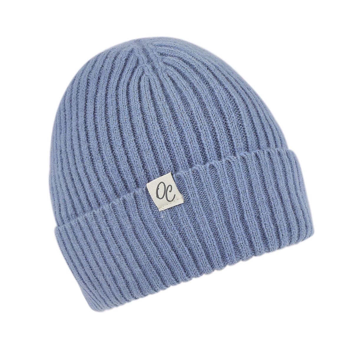 Only Curls Satin Lined Spring Beanie Hat - Dusty Blue - Only Curls