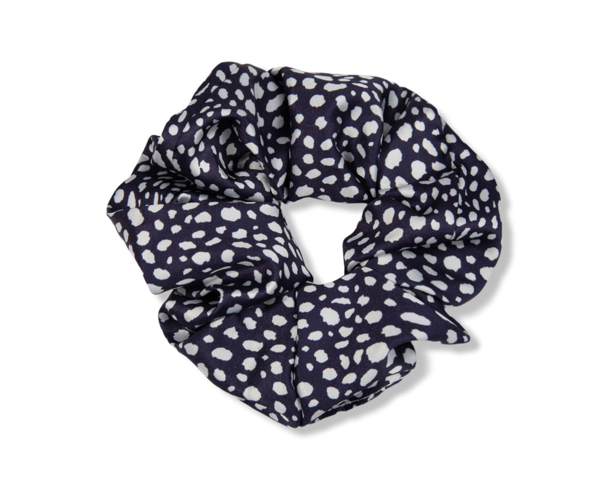 Only Curls Satin Scrunchies - Navy Twin Pack - Only Curls