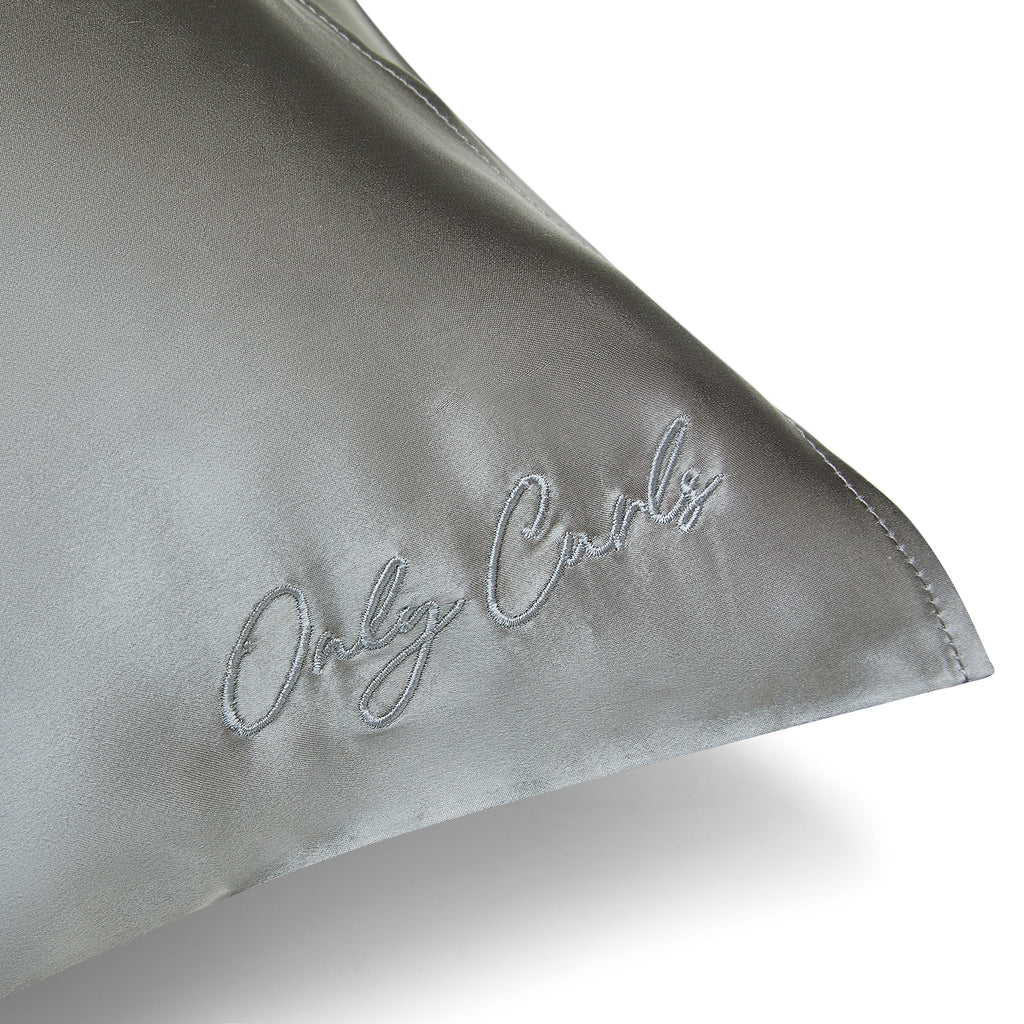 Only Curls Silk Pillowcase - Grey - Only Curls