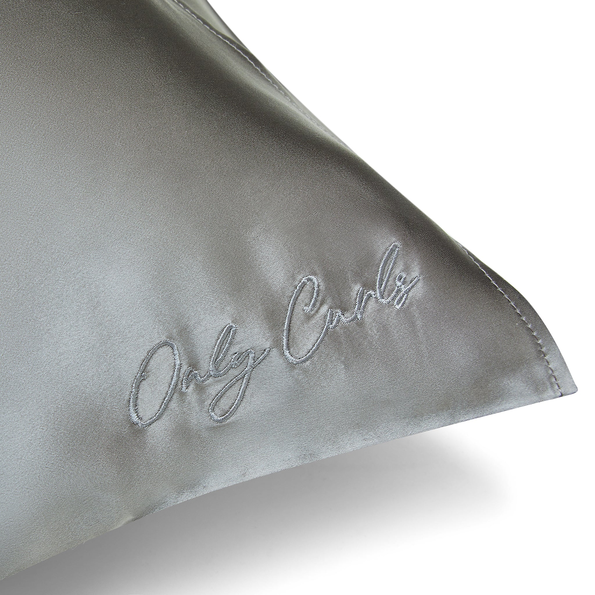 Only Curls Silk Pillowcase - Grey - Only Curls