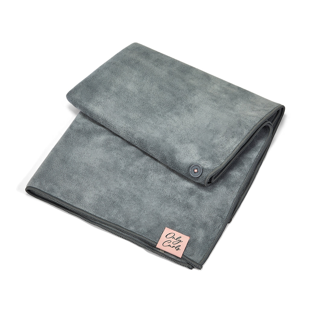 Only Curls Microfibre Hair Towel - Grey - Only Curls