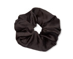 Only Curls Satin Scrunchie - Black - Only Curls