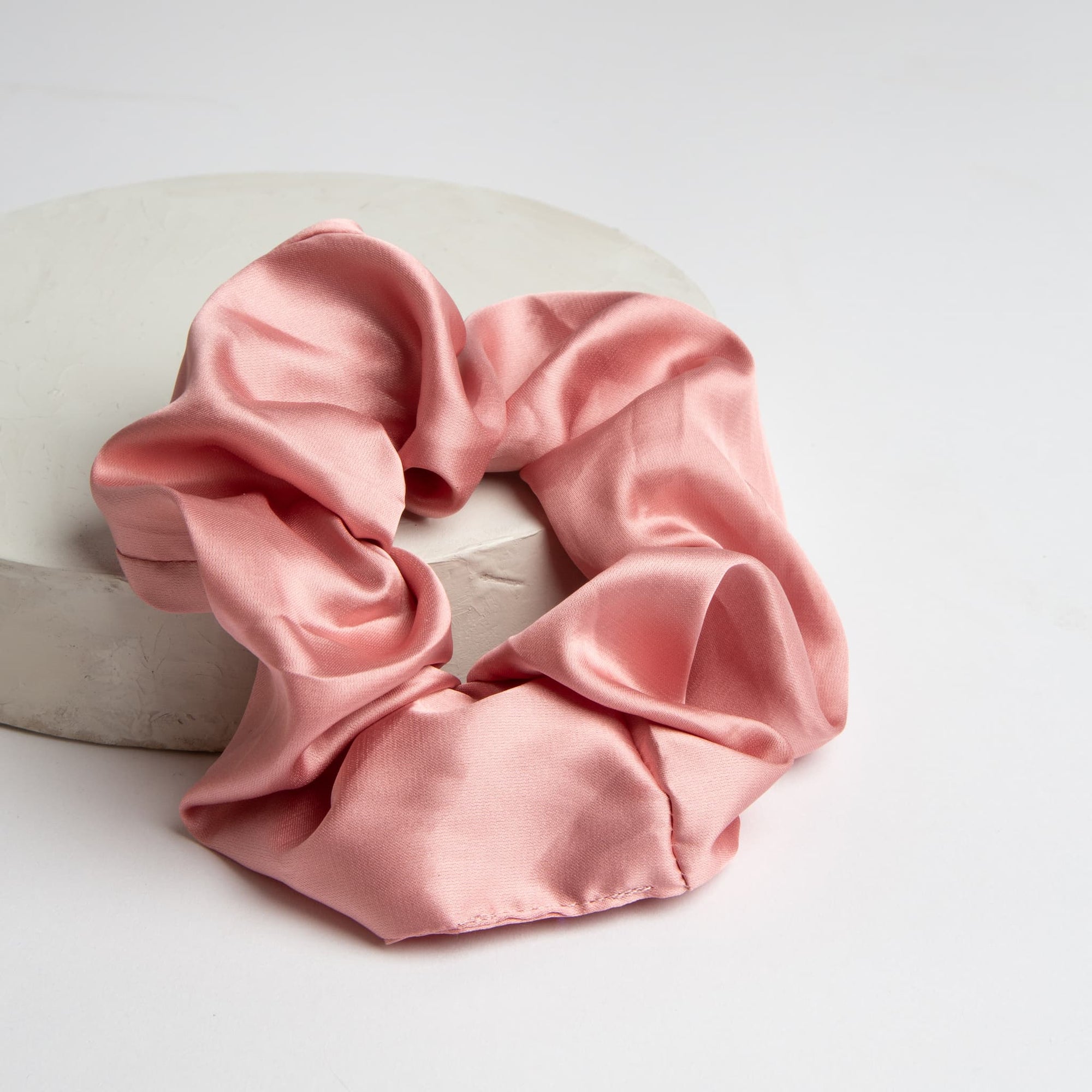 Only Curls Satin Scrunchie - Dusty Pink - Only Curls